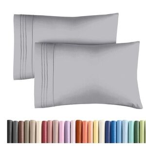 Elegant Set of 2 King Pillowcases